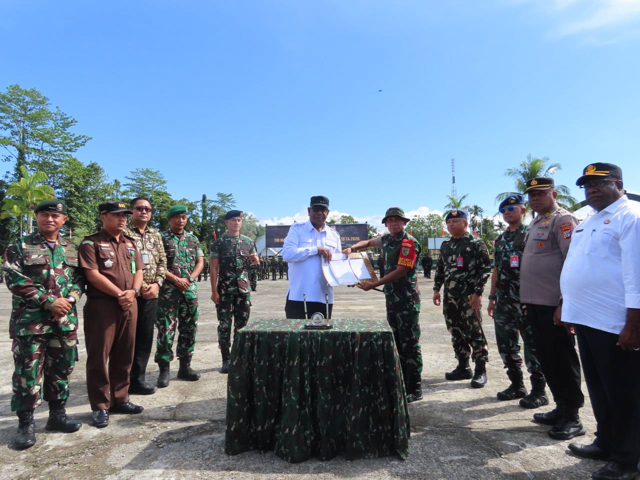 Pembukaan TMMD Ke-128 TA 2026 Resmi Dibuka di Kodim 1710/Mimika, Percepat Pembangunan Desa