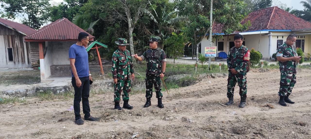 Kehadiran Dandim Jadi Motivasi Pelaksanaan TMMD Ke-128 Kodim 1014/Pbn