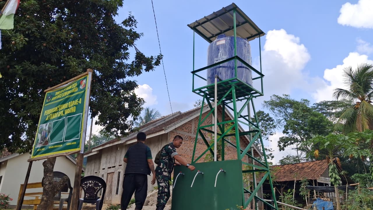 TMMD Kodim 0412/LU Tuntaskan Pembuatan Sumur Bor, Warga Desa Baru Raharja Kini Lebih Mudah Akses Air Bersih
