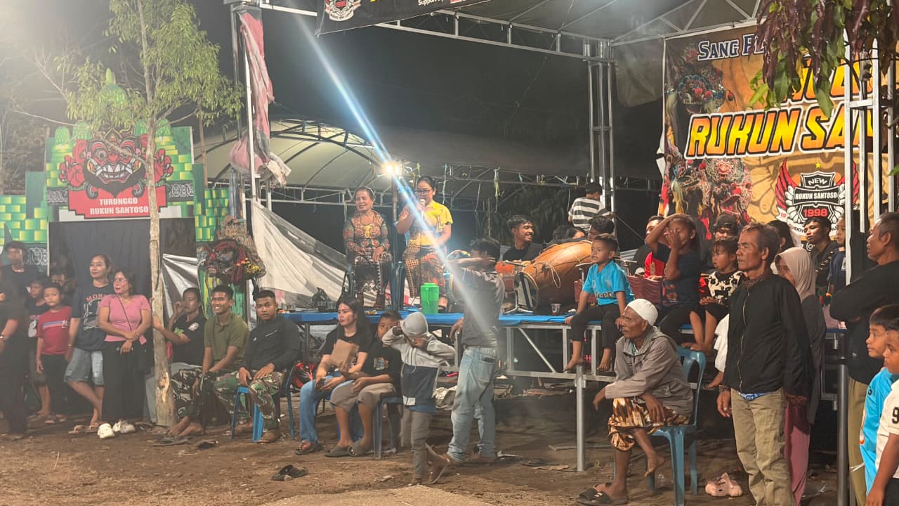 Acara Jaranan Jadi Sarana Satgas TMMD Ke-129 Menyerap Aspirasi Warga Desa Bandaraya
