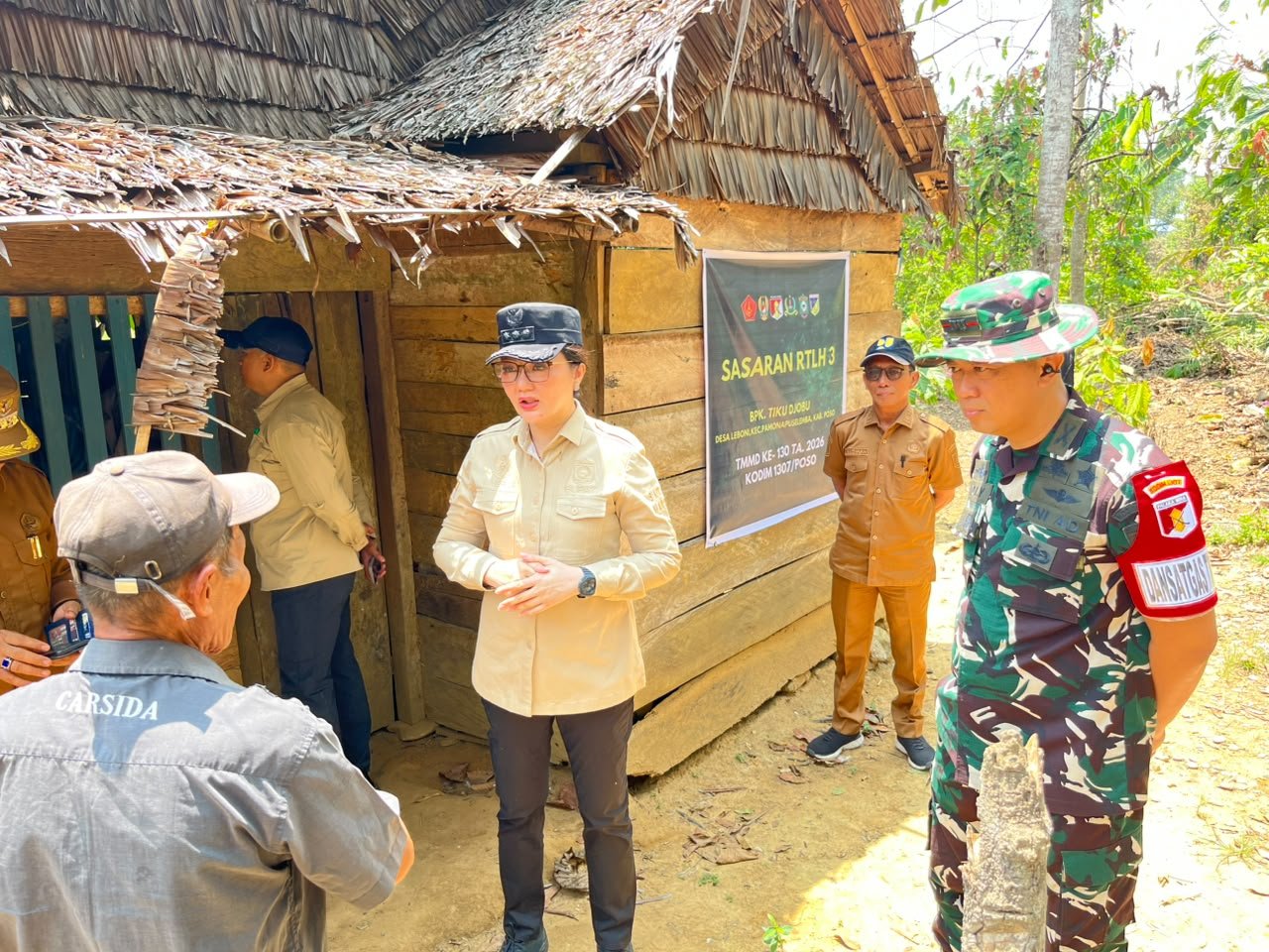 Bupati Poso dan Dandim Lakukan Penilaian Program RTLH di Desa Leboni