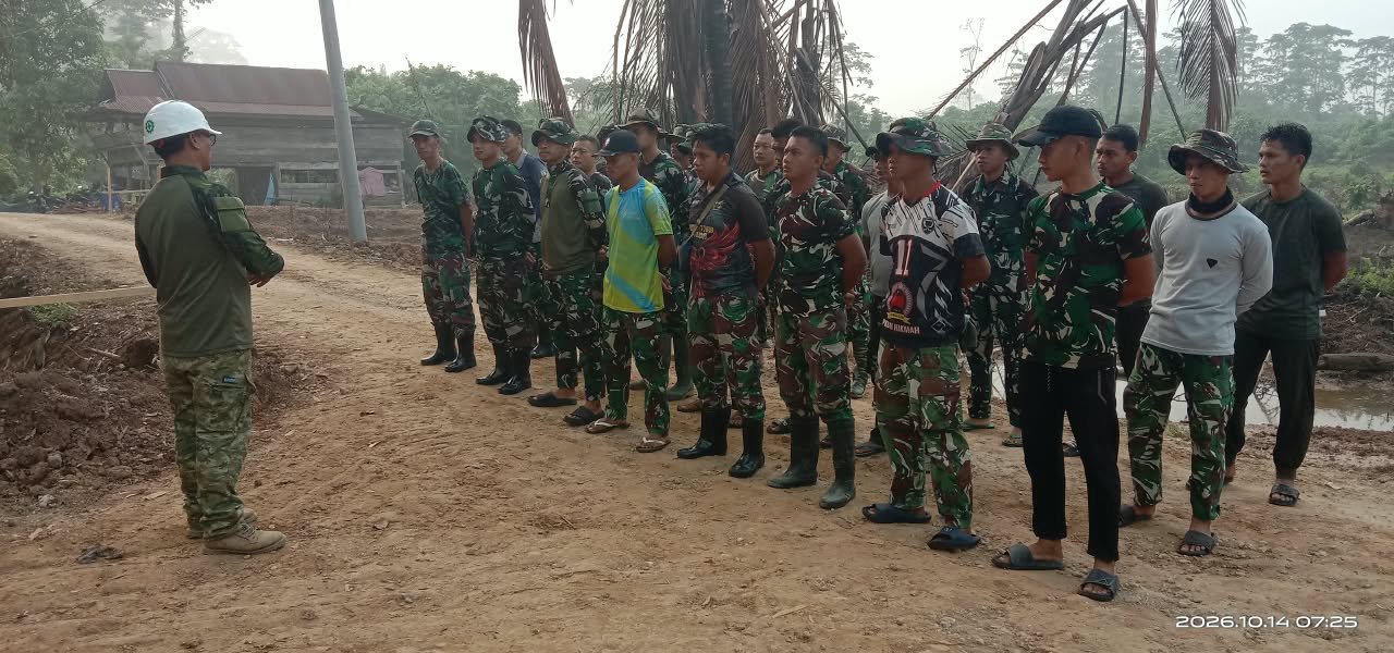 Sinergi TNI dan Warga dalam Apel Pagi: Awal Persiapan Kegiatan TMMD