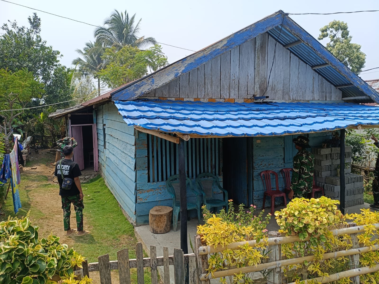 Pengerjaan rumah layak huni Ibu Minya Tarante dimulai oleh Satgas TMMD