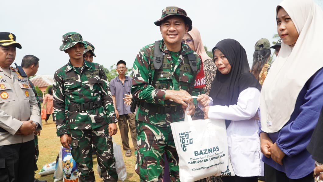 Kebersamaan Warga Luwu Timur pada Pembukaan TMMD ke-130 yang Berkesan