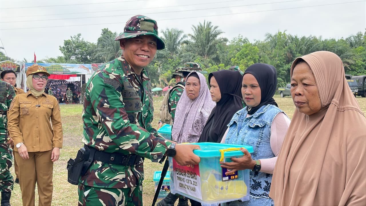 Kodim 0427/Way Kanan Laksanakan Program Sosial untuk Masyarakat Gunung Sangkaran