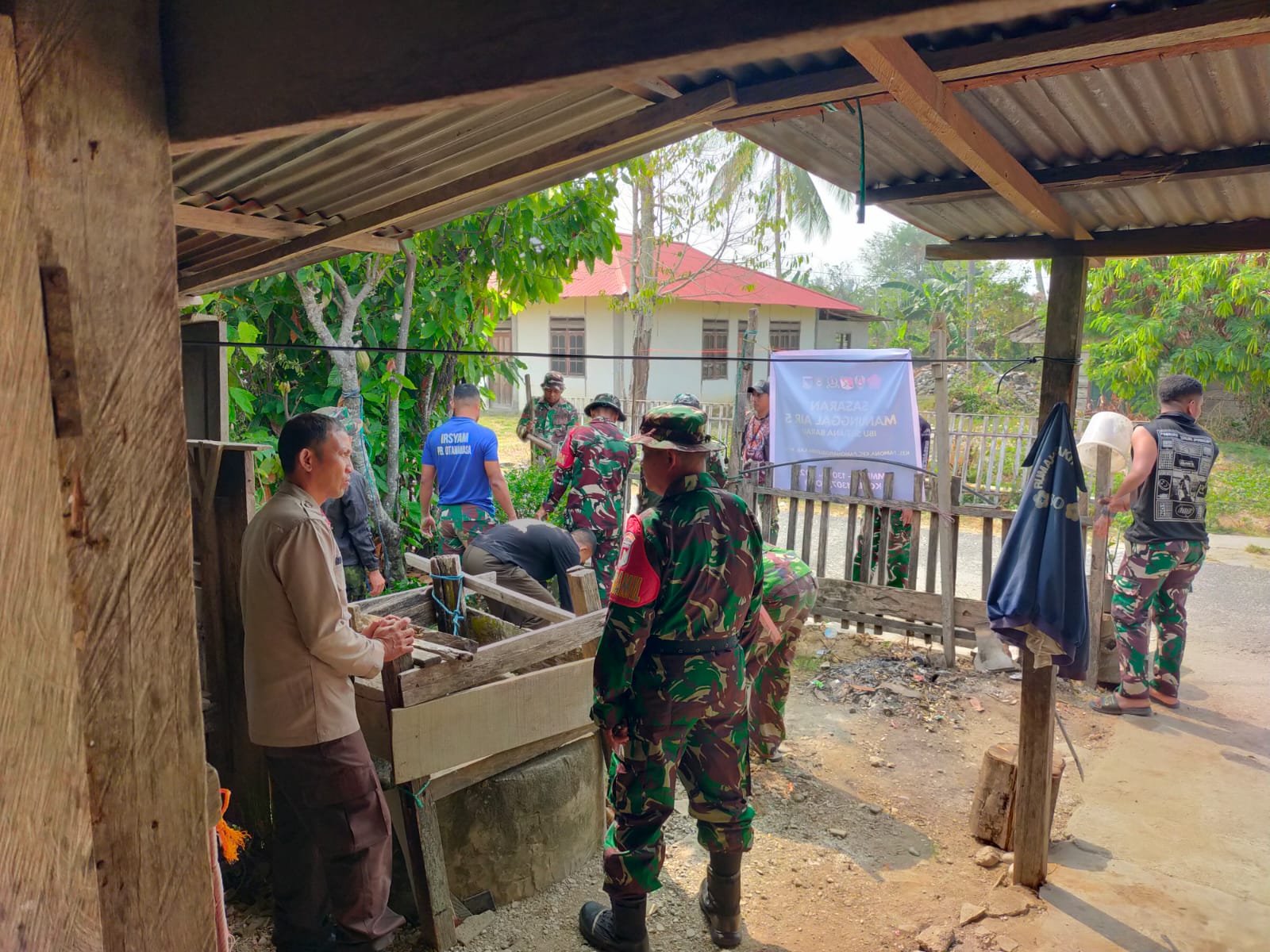 Kodim 1307/Poso Dukung Kesejahteraan Desa Soe dengan Sumur Pompa Baru