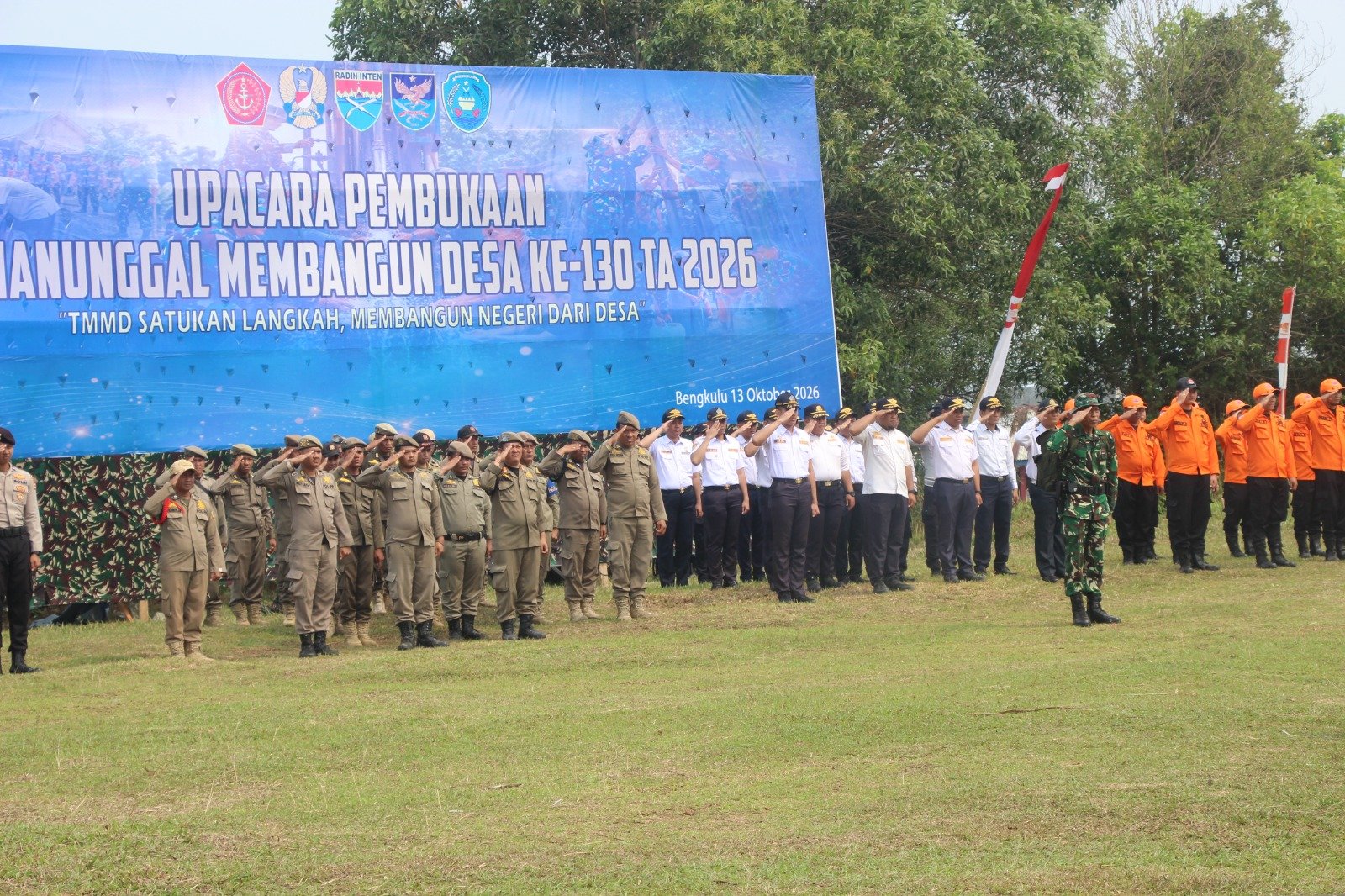 Kota Bengkulu Sambut Program Pembangunan Terpadu TMMD ke-130 dengan Antusias