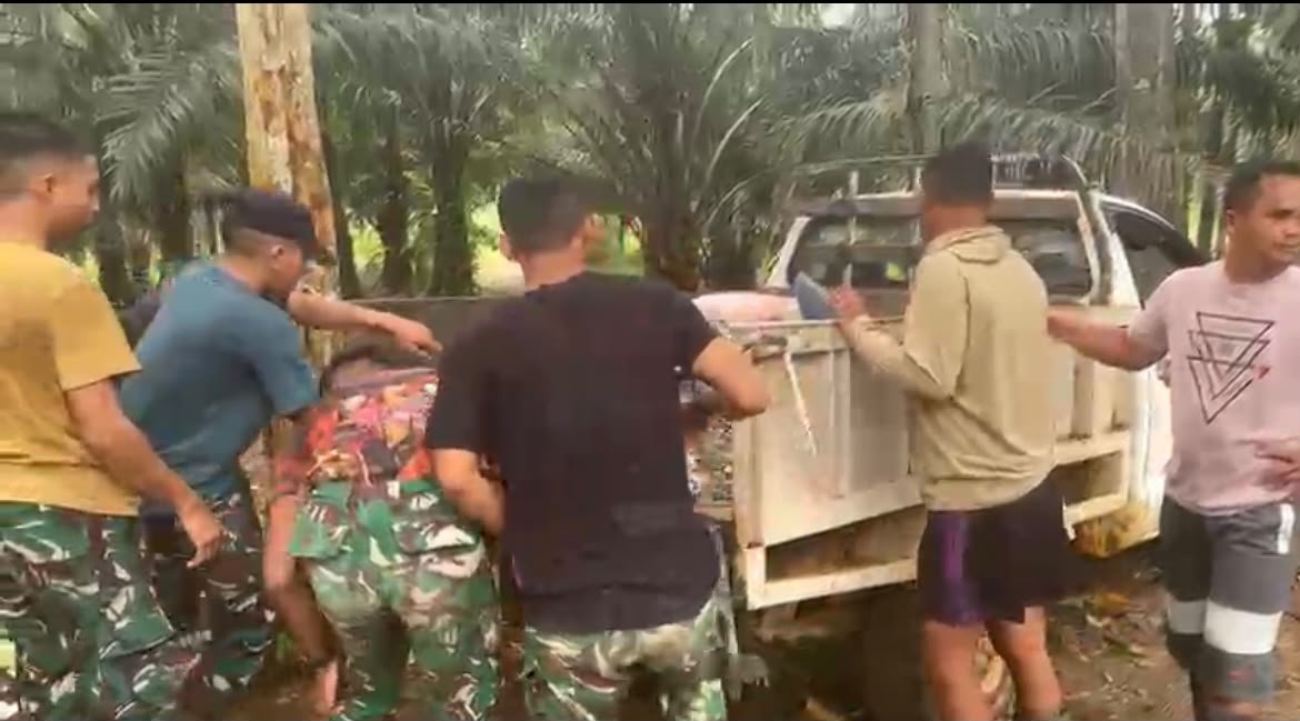 Satuan Tugas TMMD Ke-130 Kodim 1210/Landak Genjot Proyek Pembangunan di Dusun Nahaya